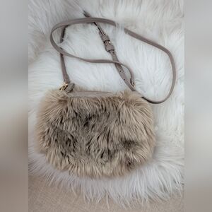 Imogen Elegant  Faux Fur Brown  Crossbody Small Bag
